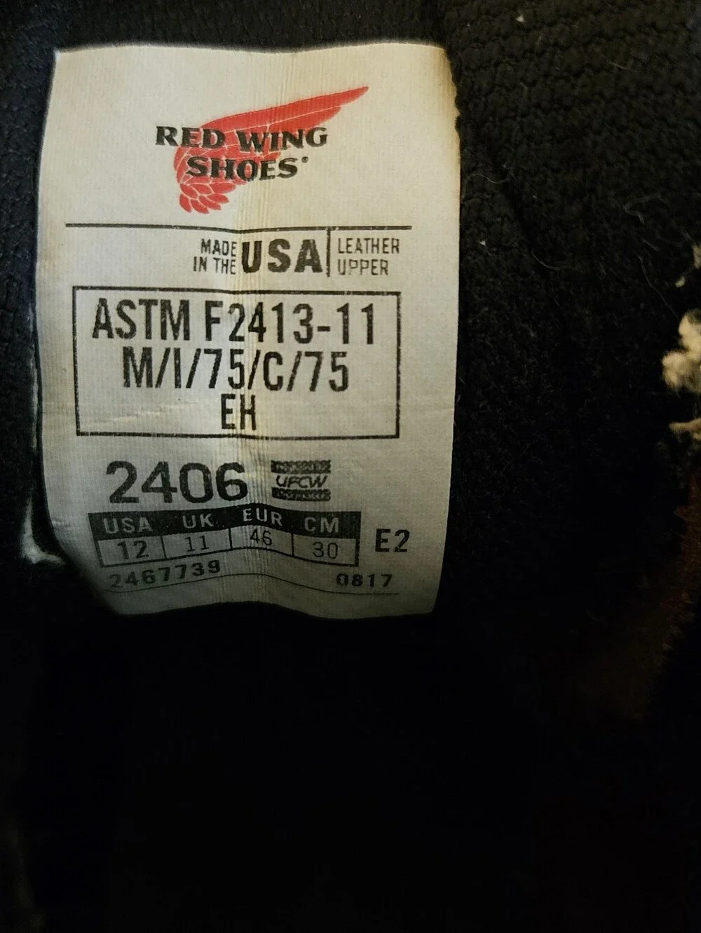 Red Wing Shoes Brown Leather Lace-Up Work Boots